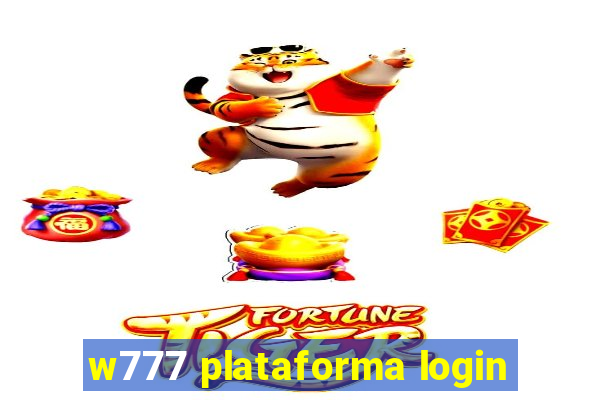 w777 plataforma login